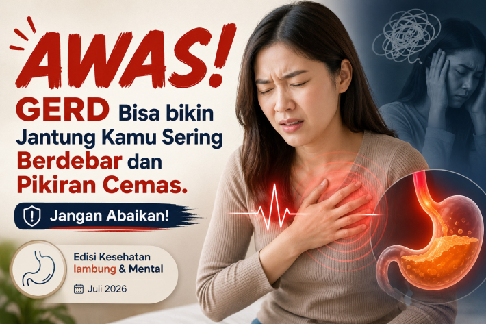 AWAS! GERD Bisa bikin Jantung Kamu Sering Berdebar dan Pikiran Cemas. Jangan Abaikan!